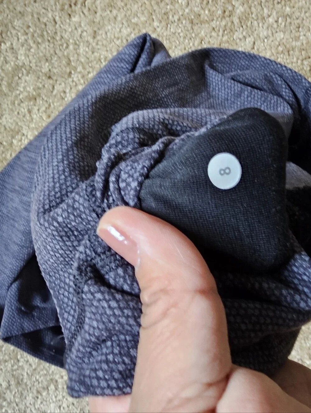 Lululemon High-Rise Heathered Capri Leggings - Dark Gray Size 8